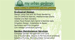 Desktop Screenshot of myurbangardener.com