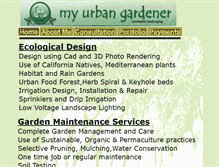 Tablet Screenshot of myurbangardener.com